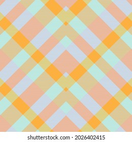 Rainbow Pastel Chevron Plaid Tartan textured Seamless pattern design suitable for fashion textiles and graphics