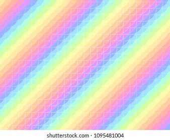 Rainbow pastel color with line background