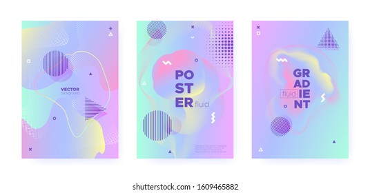 Rainbow Pastel Cover. Abstract Memphis Illustration. Liquid Banner. Music Pattern. Magic Pastel Shape. Blue Abstract Gradient Illustration. Unicorn Wave Design. Music Brochure. Pastel Flow.