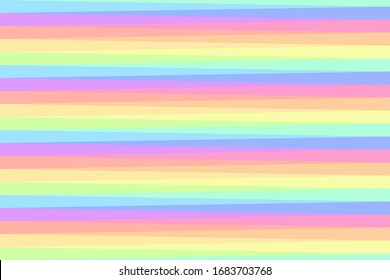 Rainbow pastel fade color line background