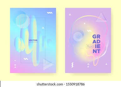 Rainbow Pastel Flow. Abstract Gradient Illustration. Wave Banner. Music Pattern. Magic Pastel Shape. Blue Abstract Memphis Background. Unicorn Liquid Banner. Hologram Pattern. Pastel Fluid.