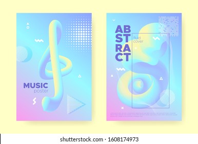 Rainbow Pastel Flow. Abstract Gradient Background. Wave Design. Colorful Placard. Magic Pastel Poster. Blue Abstract Gradient Elements. Unicorn Liquid Banner. Music Brochure. Pastel Cover.