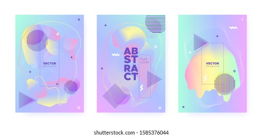 Rainbow Pastel Fluid. Abstract Memphis Background. Liquid Banner. Hologram Pattern. Unicorn Pastel Poster. Pink Abstract Gradient Elements. Magic Liquid Design. Music Placard. Pastel Shape.