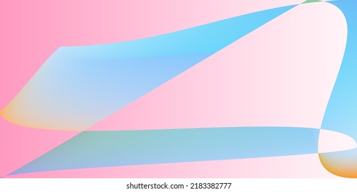Rainbow Pastel Modern Dynamic Modern Design. Pink Psychedelic Fluid Technology Illustration. Shape Minimal Smooth Multicolor Layers Gradient Mesh. Futuristic Digital Neon Color Trendy Background.