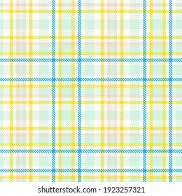 Rainbow Pastel Plaid seamless pattern for fashion textiles and graphics