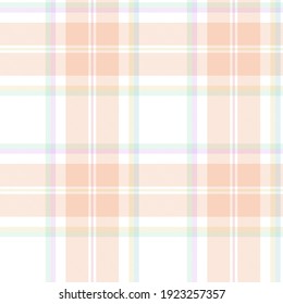 Rainbow Pastel Plaid seamless pattern for fashion textiles and graphics