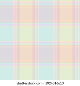 Rainbow Pastel Plaid seamless pattern for fashion textiles and graphics