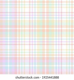 Rainbow Pastel Plaid seamless pattern for fashion textiles and graphics