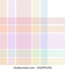 Rainbow Pastel Plaid seamless pattern for fashion textiles and graphics