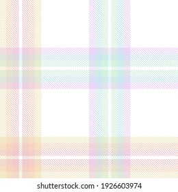 Rainbow Pastel Plaid seamless pattern for fashion textiles and graphics