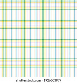 Rainbow Pastel Plaid seamless pattern for fashion textiles and graphics