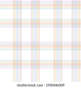 Rainbow Pastel Plaid seamless pattern for fashion textiles and graphics