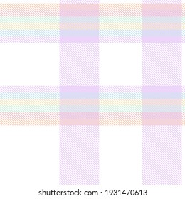 Rainbow Pastel Plaid seamless pattern for fashion textiles and graphics
