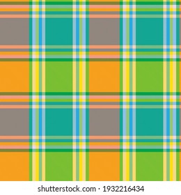 Rainbow Pastel Plaid seamless pattern for fashion textiles and graphics