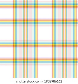 Rainbow Pastel Plaid seamless pattern for fashion textiles and graphics