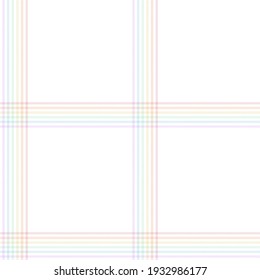 Rainbow Pastel Plaid seamless pattern for fashion textiles and graphics