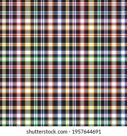 Rainbow Pastel Plaid seamless pattern for fashion textiles and graphics