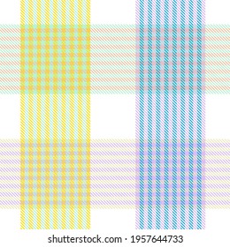 Rainbow Pastel Plaid seamless pattern for fashion textiles and graphics