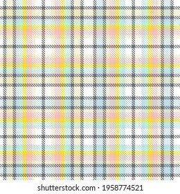 Rainbow Pastel Plaid seamless pattern for fashion textiles and graphics