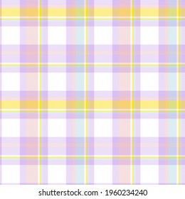 Rainbow Pastel Plaid seamless pattern for fashion textiles and graphics