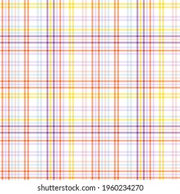 Rainbow Pastel Plaid seamless pattern for fashion textiles and graphics