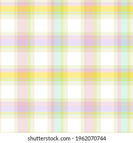 Rainbow Pastel Plaid seamless pattern for fashion textiles and graphics