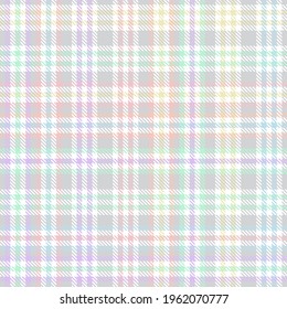 Rainbow Pastel Plaid seamless pattern for fashion textiles and graphics