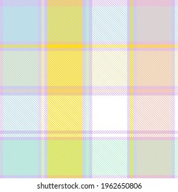Rainbow Pastel Plaid seamless pattern for fashion textiles and graphics