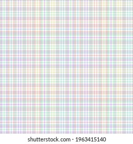 Rainbow Pastel Plaid seamless pattern for fashion textiles and graphics