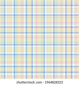 Rainbow Pastel Plaid seamless pattern for fashion textiles and graphics