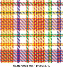 Rainbow Pastel Plaid seamless pattern for fashion textiles and graphics