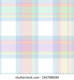 Rainbow Pastel Plaid seamless pattern for fashion textiles and graphics