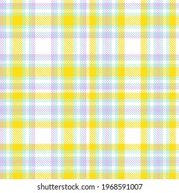Rainbow Pastel Plaid seamless pattern for fashion textiles and graphics