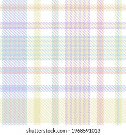 Rainbow Pastel Plaid nahtloses Muster für Modetextilien und Grafiken
