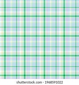 Rainbow Pastel Plaid seamless pattern for fashion textiles and graphics