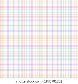 Rainbow Pastel Plaid seamless pattern for fashion textiles and graphics