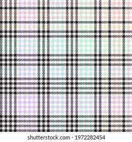 Rainbow Pastel Plaid seamless pattern for fashion textiles and graphics