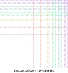 Rainbow Pastel Plaid seamless pattern for fashion textiles and graphics