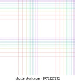 Rainbow Pastel Plaid seamless pattern for fashion textiles and graphics