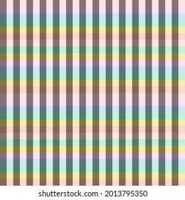 Rainbow Pastel Plaid seamless pattern for fashion textiles and graphics