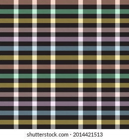 Rainbow Pastel Plaid seamless pattern for fashion textiles and graphics