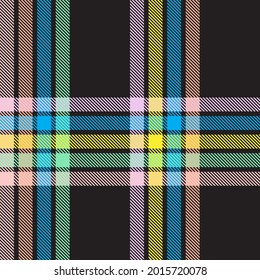 Rainbow Pastel Plaid seamless pattern for fashion textiles and graphics