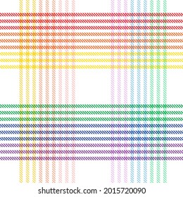 Rainbow Pastel Plaid seamless pattern for fashion textiles and graphics