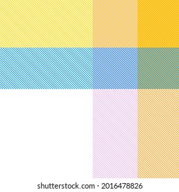 Rainbow Pastel Plaid seamless pattern for fashion textiles and graphics