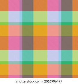 Rainbow Pastel Plaid seamless pattern for fashion textiles and graphics