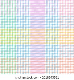 Rainbow Pastel Plaid seamless pattern for fashion textiles and graphics