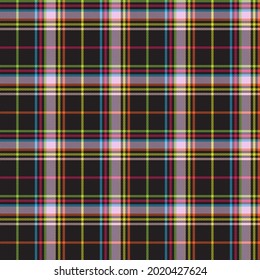 Rainbow Pastel Plaid seamless pattern for fashion textiles and graphics