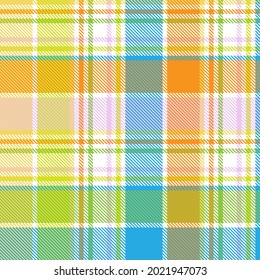 Rainbow Pastel Plaid nahtloses Muster für Modetextilien und Grafiken