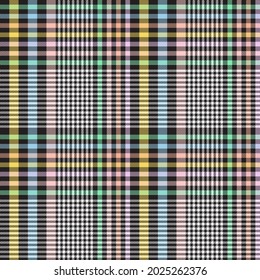 Rainbow Pastel Plaid seamless pattern for fashion textiles and graphics