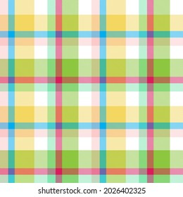 Rainbow Pastel Plaid seamless pattern for fashion textiles and graphics